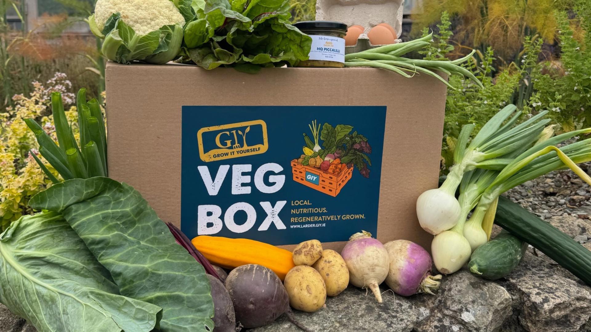 Weekly veg boxes from the GIY Farm
